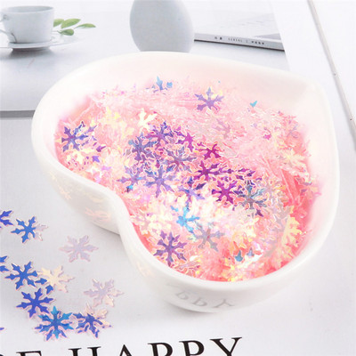 9 mm sniegpārsliņu vizuļi nagi skaistums DIY vizuļi ar rokām darināti materiāli kristāla māla krelles kāzu ballīte vizuļu mešana