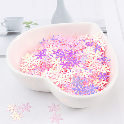 9 mm sniegpārsliņu vizuļi nagi skaistums DIY vizuļi ar rokām darināti materiāli kristāla māla krelles kāzu ballīte vizuļu mešana