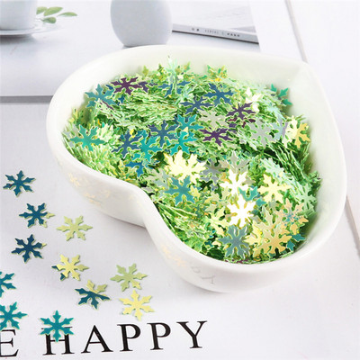 9 mm sniegpārsliņu vizuļi nagi skaistums DIY vizuļi ar rokām darināti materiāli kristāla māla krelles kāzu ballīte vizuļu mešana