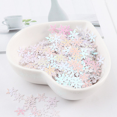 9 mm sniegpārsliņu vizuļi nagi skaistums DIY vizuļi ar rokām darināti materiāli kristāla māla krelles kāzu ballīte vizuļu mešana