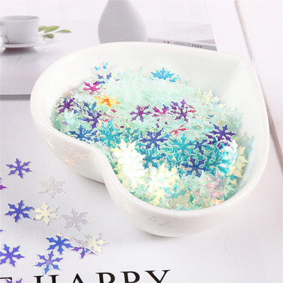 9 mm sniegpārsliņu vizuļi nagi skaistums DIY vizuļi ar rokām darināti materiāli kristāla māla krelles kāzu ballīte vizuļu mešana