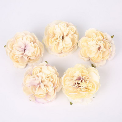 5PCS/Lot Božur Umjetno cvijeće Glava DIY vijenac Needwork Craft Lažno cvijeće za vjenčanje Dekoracija kućne sobe Božić