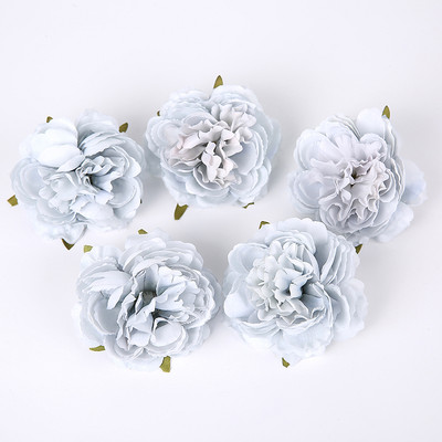 5PCS/Lot Božur Umjetno cvijeće Glava DIY vijenac Needwork Craft Lažno cvijeće za vjenčanje Dekoracija kućne sobe Božić