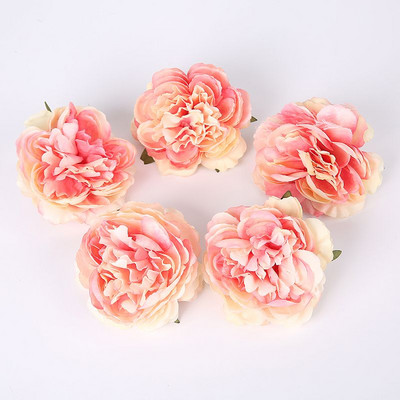 5PCS/Lot Božur Umjetno cvijeće Glava DIY vijenac Needwork Craft Lažno cvijeće za vjenčanje Dekoracija kućne sobe Božić