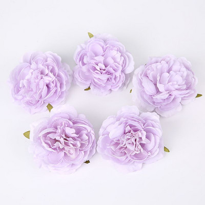 5PCS/Lot Božur Umjetno cvijeće Glava DIY vijenac Needwork Craft Lažno cvijeće za vjenčanje Dekoracija kućne sobe Božić