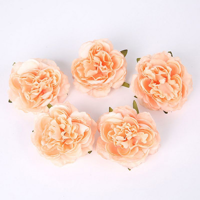 5PCS/Lot Božur Umjetno cvijeće Glava DIY vijenac Needwork Craft Lažno cvijeće za vjenčanje Dekoracija kućne sobe Božić