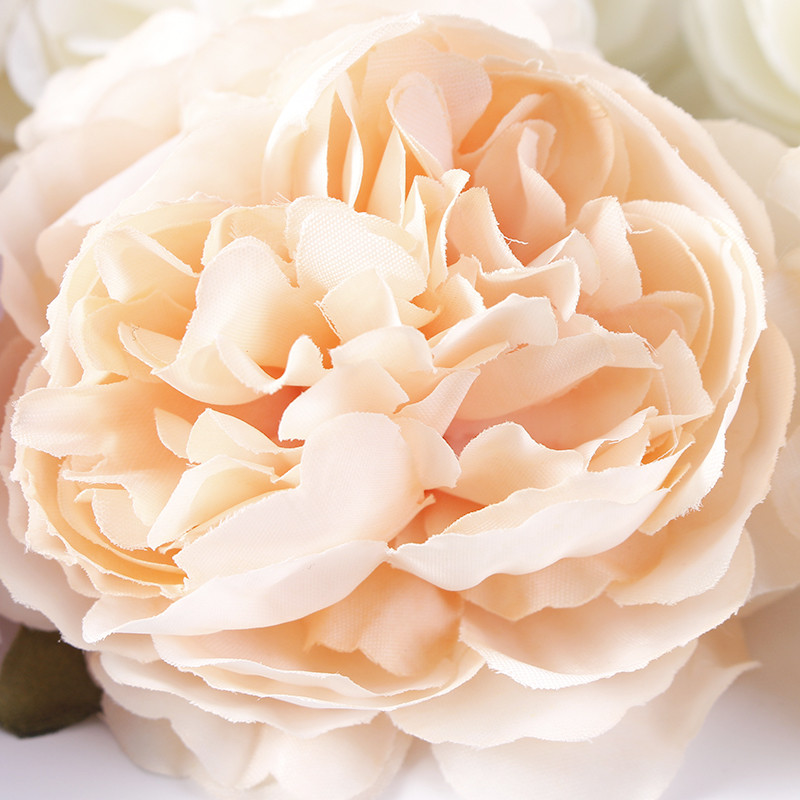 5 buc./lot bujor flori artificiale cap bricolaj coroană necesită artizanat flori false pentru decorarea nunții decorarea camerei acasă de Crăciun