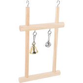 Putni mājsaimniecības papagailis šūpoles Smieklīgas rotaļlietas būris Materiāli Koka kodumiem izturīgi piekaramie laktas kaktiņi Rotaļlietas