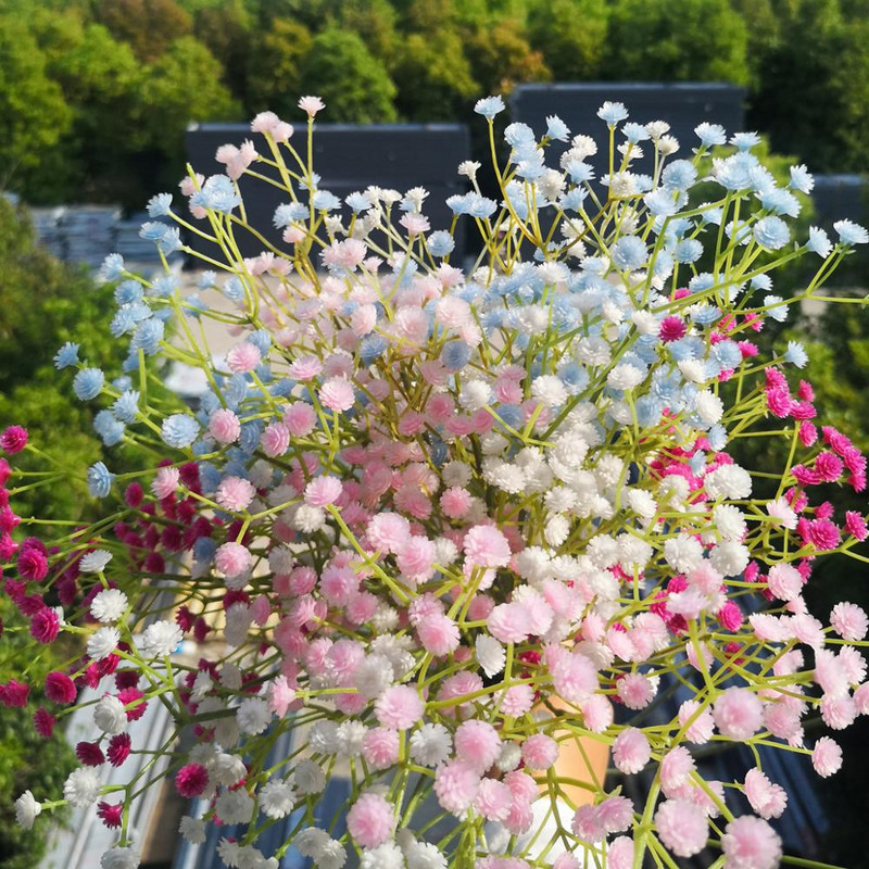 Karsti pārdodam 1gab./Simulācijas zieds Gypsophila maza viena zieda mājas dekorēšana simulācijas pušķis līgavas pušķis Gypsophila