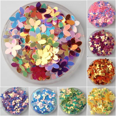 Cupă 10mm Paiete de flori cu cinci degete Paillettes Scrapbooking Lentejuelas Cusut Artizanat de nunta Accesorii pentru îmbrăcăminte pentru femei Diy 10g