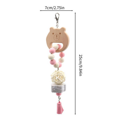 Āfrikas pelēko papagaiļu rotaļlietas Papagaiļu košļājamās rotaļlietas Putni košamās rotaļlietas zobu tīrīšanai un izklaidei Āfrikas pelēkajām kokteilēm