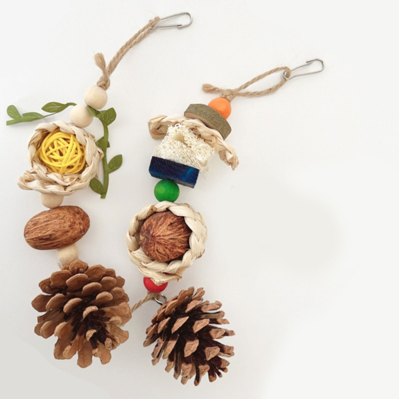 Putnu košļājamā rotaļlieta Košļājamās žurka bumbiņas šinšillām Jūrascūciņām Vāverēm Timotejam Mutes kopšana uzlabo zobu veselības piederumus