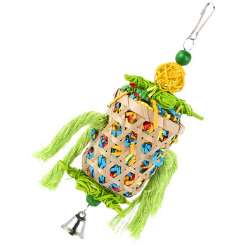 Аксесоари за играчки за храна за птици Шредер Дървена играчка Папагал, никнещ зъби Птица, хапеща Малки папагали Дъвчаща клетка Висяща естествена