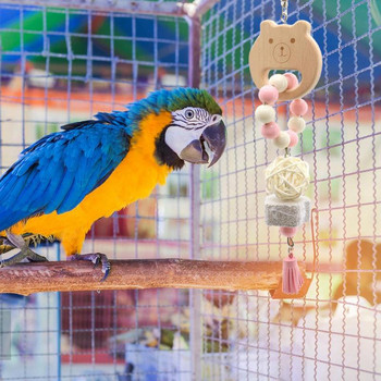 Големи играчки за птици Играчки за дъвчене на папагали Играчки за гризане на птици за почистване на зъбите и забавление за африкански сиви корели Вълнисти папагали