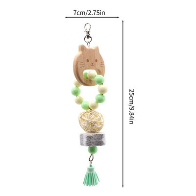 Μεγάλα Παιχνίδια Πουλιών Παπαγάλος Μασάτε Παιχνίδια Πουλιά Παιχνίδια Δαγκώματος για Καθαρισμό Δοντιών και Διασκέδαση για Αφρικανικά Γκρι Κοκατίελ Budgerigars