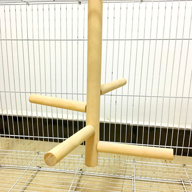 Rotaļlietas putniem Koka asaru aksesuāri Papagaiļa statīvs Šūpoles Kāpnes būrī Papagaiļa virve Piekārta, stāvoša treniņa rotaļlieta