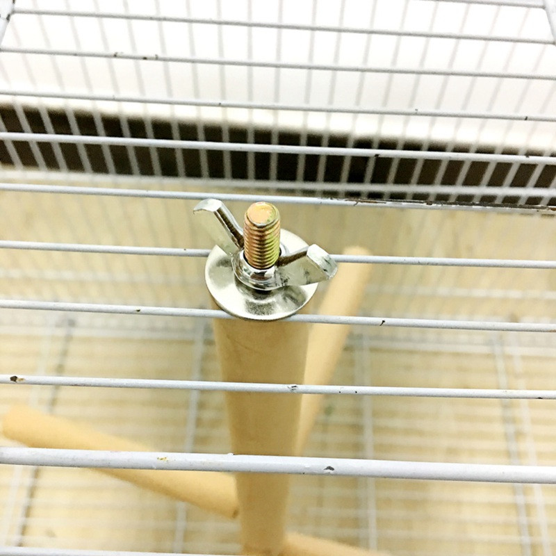 Rotaļlietas putniem Koka asaru aksesuāri Papagaiļa statīvs Šūpoles Kāpnes būrī Papagaiļa virve Piekārta, stāvoša treniņa rotaļlieta