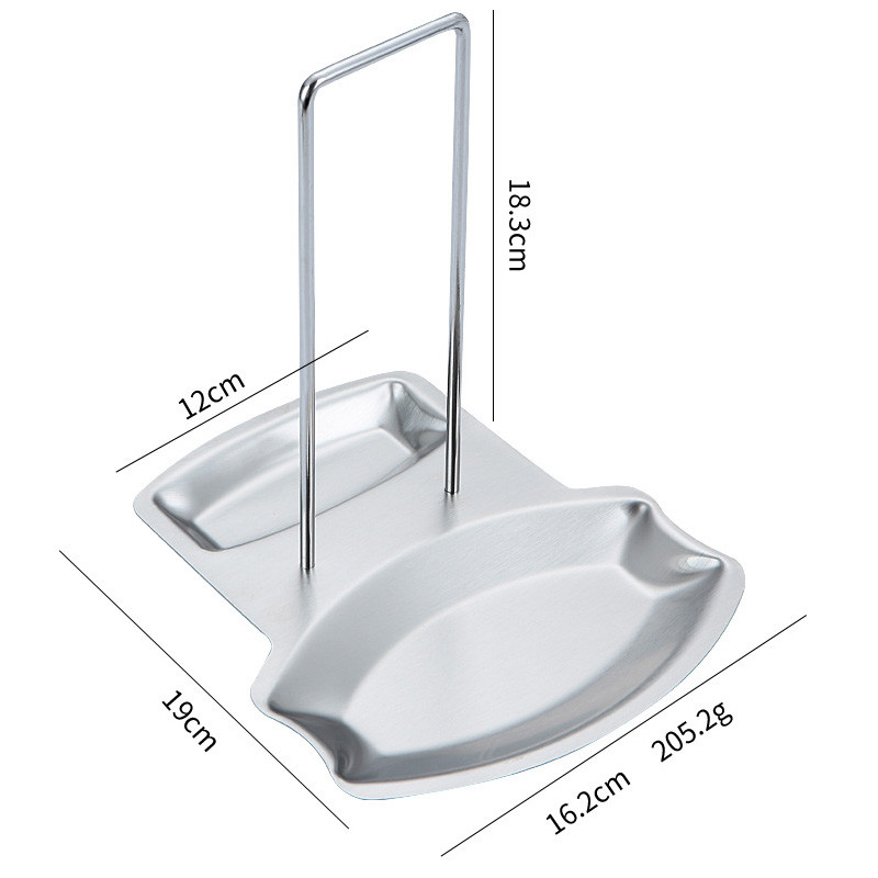 Nerūsējošā tērauda katla vāks statīvs plaukts virtuves organizators irbulīša karotes lāpstiņa plaukta pannas vāka turētāja statīvs gatavošanas rīki