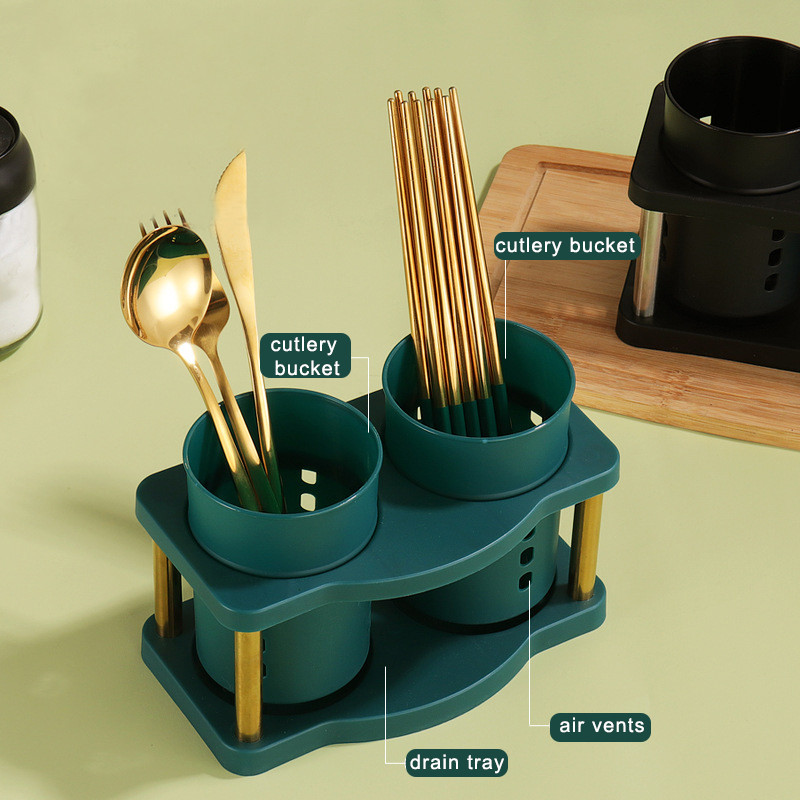 Galda piederumu organizators Virtuves dakša Karote notekas uzglabāšanas turētājs Noņemams trauki galda piederumu drenāžas uzglabāšanas kaste Virtuves organizators