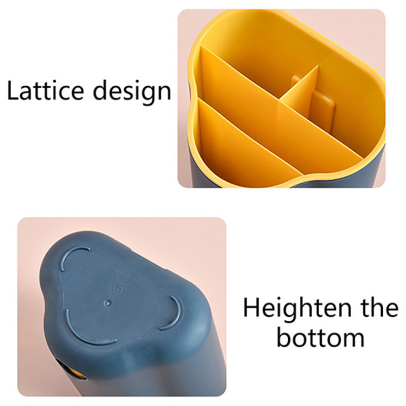 Jauns 1 gab galda piederumu notekas statīvs karotes dakšiņas irbulīši Divslāņu galda piederumu turētājs galda piederumu drenāžas dēļa organizators virtuves rīks