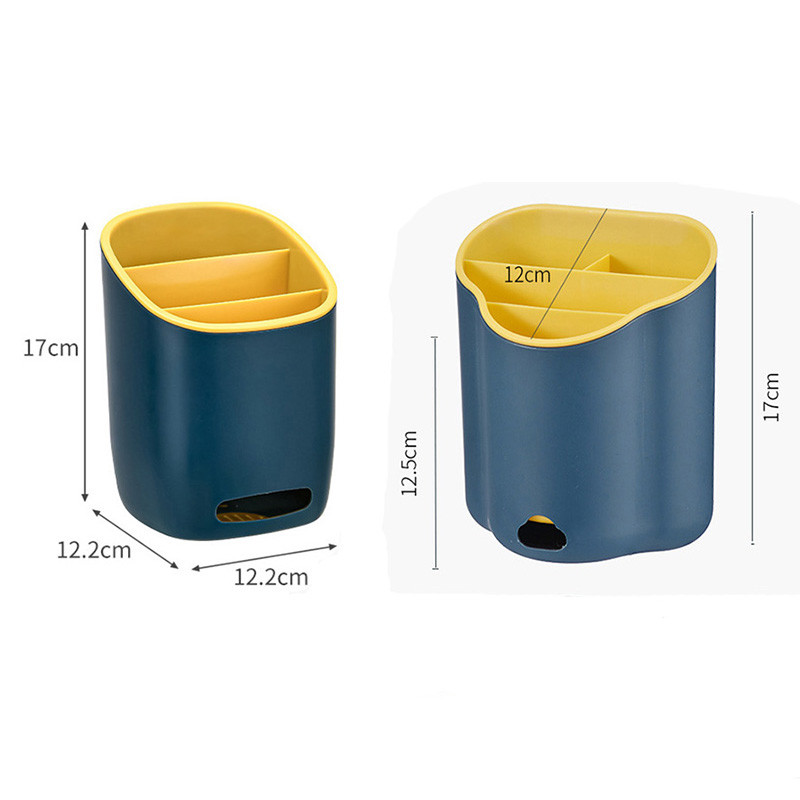 Jauns 1 gab galda piederumu notekas statīvs karotes dakšiņas irbulīši Divslāņu galda piederumu turētājs galda piederumu drenāžas dēļa organizators virtuves rīks