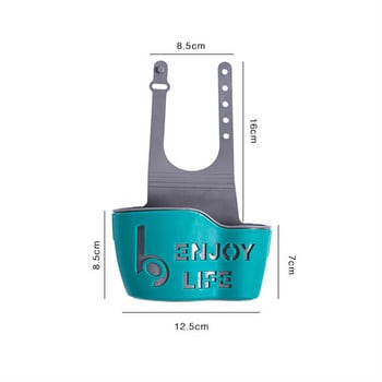 Кухненски аксесоари Рафт за мивка Сапунена гъба Поставка за оттичане Висяща чанта Регулируем рафт за съхранение с щракване Висяща кошница за оттичане на баня