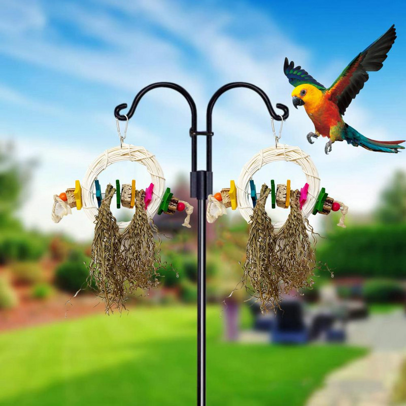 Videi draudzīga košļājamā putnu košļājamā rotaļlieta Uzglabājiet aktīvu putnu rotaļlieta Conure Āfrikas pelēkā būra rotaļlieta