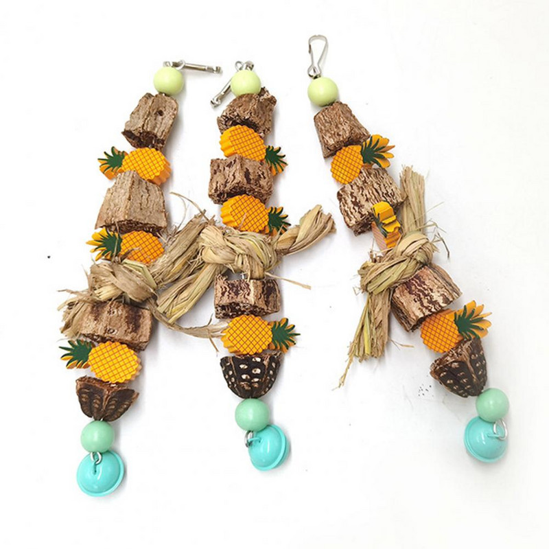 Papagaiļa rotaļlieta pret izbalēšanu, bagātīgi aksesuāri, nagi slīpēšana mājdzīvnieku putns interaktīva rotaļlieta putnu rotaļlieta mājdzīvnieku būris