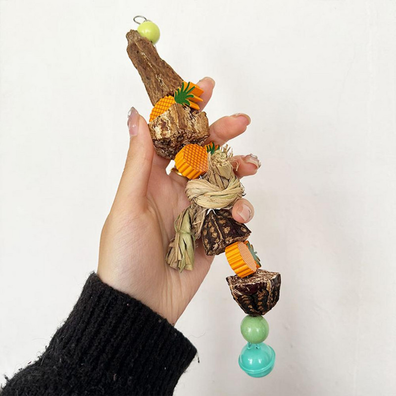 Papagaiļa rotaļlieta pret izbalēšanu, bagātīgi aksesuāri, nagi slīpēšana mājdzīvnieku putns interaktīva rotaļlieta putnu rotaļlieta mājdzīvnieku būris