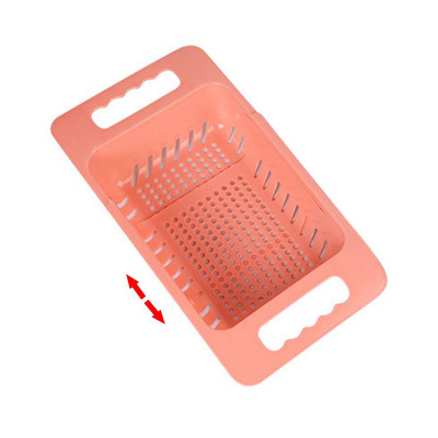 Virtuves izvelkamais izlietnes notekas plaukts notekas grozs Trauku plaukts Daudzfunkcionāls dārzeņu augļi izlietnes filtra grozs