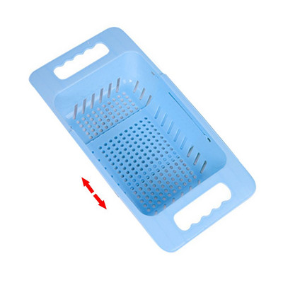 Virtuves izvelkamais izlietnes notekas plaukts notekas grozs Trauku plaukts Daudzfunkcionāls dārzeņu augļi izlietnes filtra grozs