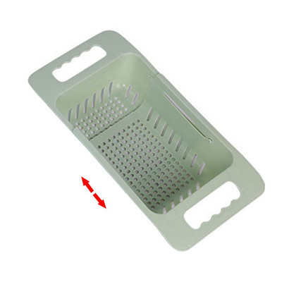 Virtuves izvelkamais izlietnes notekas plaukts notekas grozs Trauku plaukts Daudzfunkcionāls dārzeņu augļi izlietnes filtra grozs