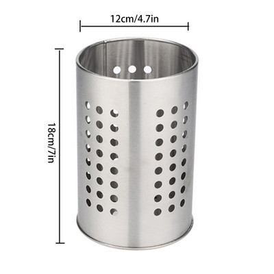 Nerūsējošā tērauda virtuves trauki Irbulīša turētājs Caddy Galda piederumu organizators Galda piederumi Daudzfunkciju uzglabāšanas pasniegšanas rīks