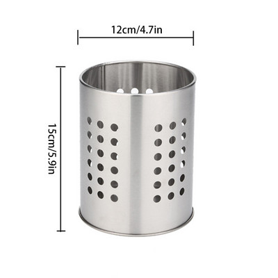 Nerūsējošā tērauda virtuves trauki Irbulīša turētājs Caddy Galda piederumu organizators Galda piederumi Daudzfunkciju uzglabāšanas pasniegšanas rīks
