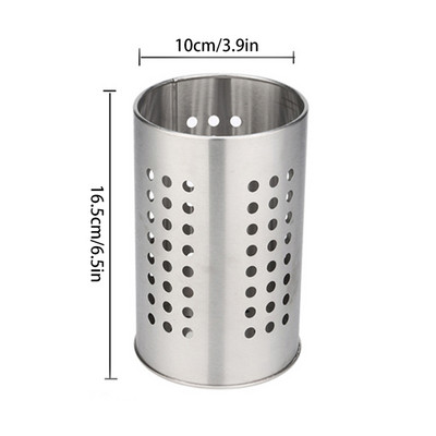 Nerūsējošā tērauda virtuves trauki Irbulīša turētājs Caddy Galda piederumu organizators Galda piederumi Daudzfunkciju uzglabāšanas pasniegšanas rīks