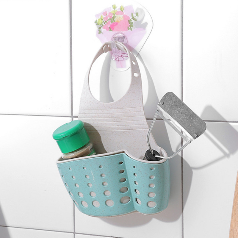 Virtuves uzglabāšanas notekas grozs Regulējams ziepju sūkļa turētājs Piekarināms notekas izlietnes turētājs notekas grozs Virtuves instrumenti