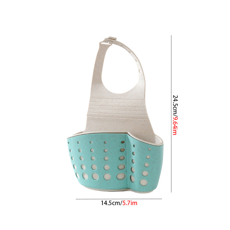 Virtuves uzglabāšanas notekas grozs Regulējams ziepju sūkļa turētājs Piekarināms notekas izlietnes turētājs notekas grozs Virtuves instrumenti