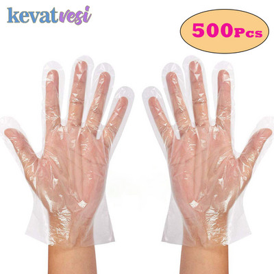 Prozirne rukavice za jednokratnu upotrebu Prozirne plastične rukavice bez lateksa Sigurne rukavice za pripremu hrane za kuhanje Čišćenje kuhinjskih stvari za roštilj
