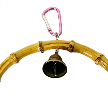 Crisp Bell Bird Swing Устойчива на ухапване Устойчива на износване Играчка за птици Естествени материали Бамбук Птица Клетка за папагал Играчка Играчка Стоки за домашни любимци
