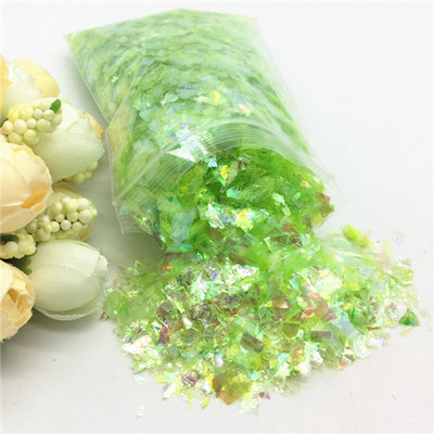 20 g/iepakojumā neregulāra čaumalu papīra vizulis DIY nagu pārslas, krāsainas pailletes, mirdzošas nagu mākslas flites 3D nagu mākslas dekorēšanai