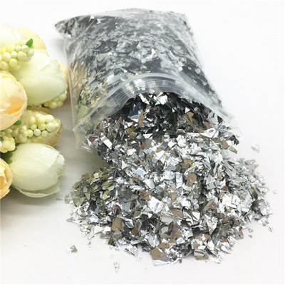 20 g/iepakojumā neregulāra čaumalu papīra vizulis DIY nagu pārslas, krāsainas pailletes, mirdzošas nagu mākslas flites 3D nagu mākslas dekorēšanai