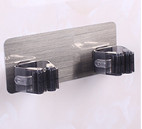 Sienas mopu turētājs āķis vannas istaba virtuves organizators slota pakaramais glabāšanas statīvs Uzkarināms piederumu piekarināmās sliedes Tīrīšanas rīku piegāde