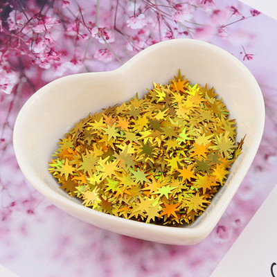 Ultrathin Star Nail Sequin PET Eco Friendly Glitter Laser Silver Paillette Loose Sequins Nails Art Kāzu dekoru konfeti 8g