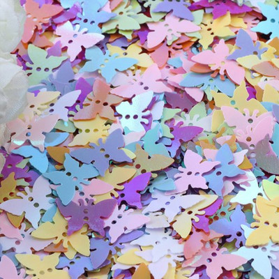 Paillettes AB jauktas krāsas, dažādas formas vaļīgi PVC sequins šūšanas atradumi amatniecības Ziemassvētku kāzu ballītes māksla DIY dekorēšana 20g