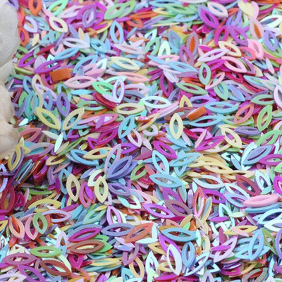 Paillettes AB jauktas krāsas, dažādas formas vaļīgi PVC sequins šūšanas atradumi amatniecības Ziemassvētku kāzu ballītes māksla DIY dekorēšana 20g