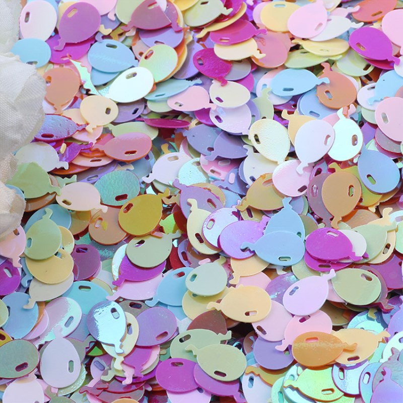 Paillettes AB jauktas krāsas, dažādas formas vaļīgi PVC sequins šūšanas atradumi amatniecības Ziemassvētku kāzu ballītes māksla DIY dekorēšana 20g