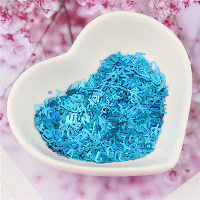 Īpaši plāni 4 mm burtu formas vizuļi 3D nagu mirdzoši pailletes lāzera sudraba videi draudzīgs PET sequin Nails Art manikīra materiāls 8g