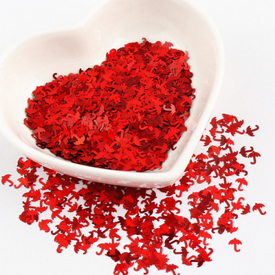 Īpaši plāni 4 mm burtu formas vizuļi 3D nagu mirdzoši pailletes lāzera sudraba videi draudzīgs PET sequin Nails Art manikīra materiāls 8g