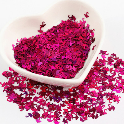 Īpaši plāni 4 mm burtu formas vizuļi 3D nagu mirdzoši pailletes lāzera sudraba videi draudzīgs PET sequin Nails Art manikīra materiāls 8g