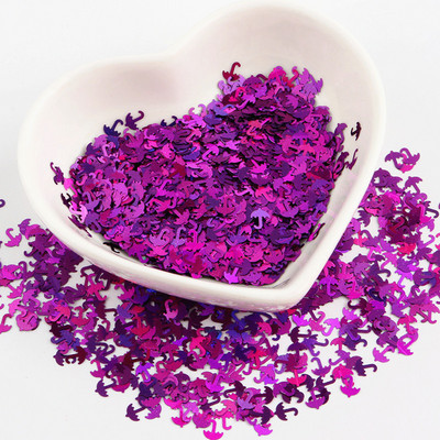 Īpaši plāni 4 mm burtu formas vizuļi 3D nagu mirdzoši pailletes lāzera sudraba videi draudzīgs PET sequin Nails Art manikīra materiāls 8g